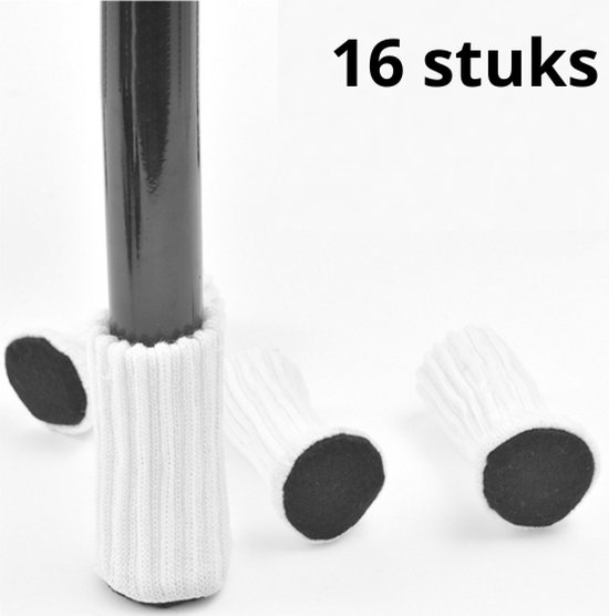 Stuhlbeinschoner – Stuhlbeinüberzüge – Bodenschoner – Stuhlbeinkappen – Schwarz Mit Brauner Unterseite – 16er-packung