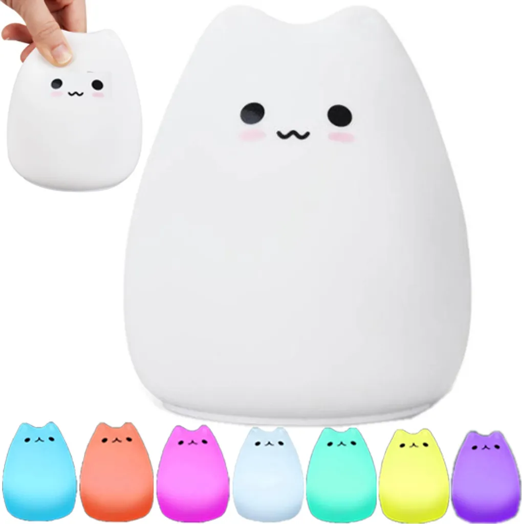 Silikon-led-touch-nachtlicht Für Kinder Und Babys, Nachttischlampe Mit Dimmfunktion, Usb-anschluss, Geeignet Für Kinderzimmer/schlafzimmer