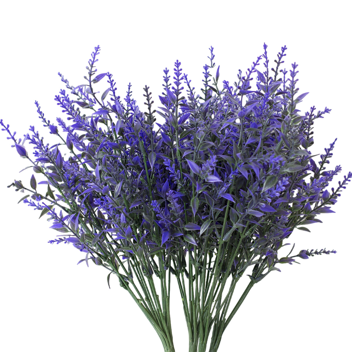 Kunstblumen, Lavendel-kunstblumen (20 Bündel), Uv-beständige Sträucher, Künstliches Grün, Hängepflanzen, Pflanzenzaun
