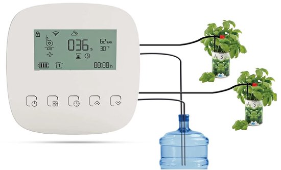 Hydroponische Ausrüstung, Sprachgesteuertes/manuell Bedienbares Automatisches Bewässerungssystem Für Den Garten, Solarbetriebenes Tropfbewässerungssystem Mit Zeitschaltuhr