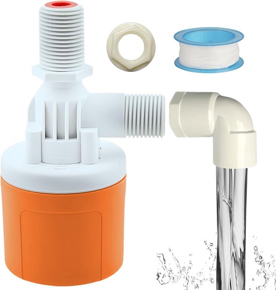 Schwimmerventil Für Wassertanks – Anschluss Oben 1/2", Automatisch, Für Schwimmbecken Und Teiche