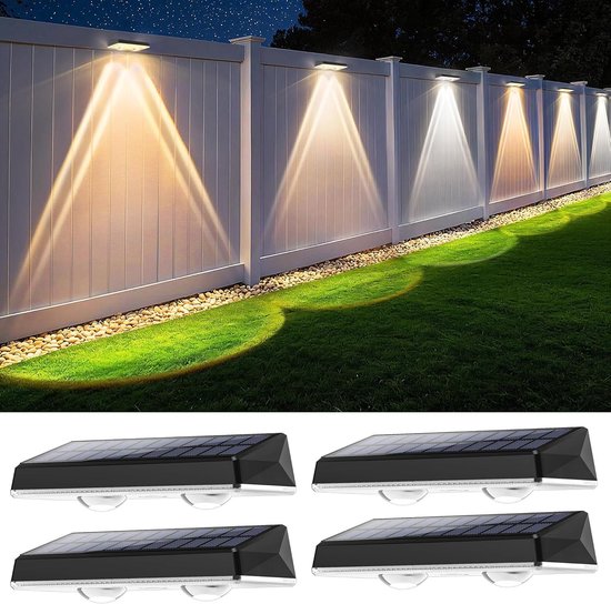 4er-pack – Ip67 Wasserdichte Solarleuchten – 3 Lichtmodi & Weißlicht – Leistungsstarke Außenbeleuchtung Für Hof Und Garten