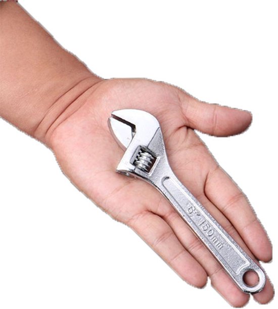 15 Cm Multifunktions-maulschlüssel, Verstellbar, Hochwertiges Stahl-handwerkzeug Mit Maximal 1,5 Cm Maulöffnung Für Vielseitige Reparaturen (silber)