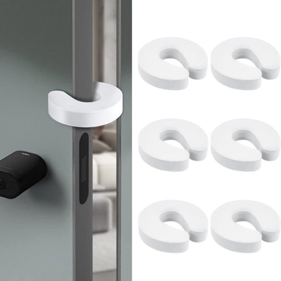 Türstopper Aus Schaumstoffgummi – C-förmig – Weiß – 6er-pack