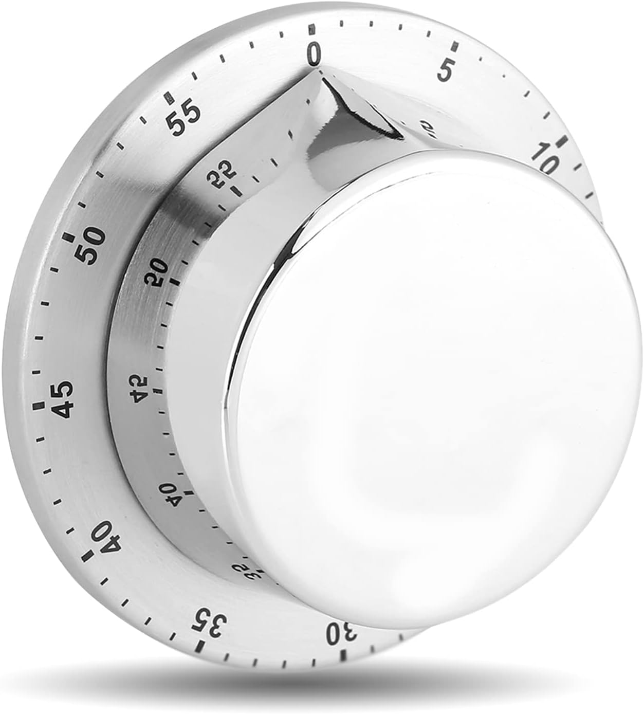 Küchentimer, Mechanischer Küchentimer, 60 Minuten, Aus Edelstahl, Geeignet Zum Kochen In Der Küche. (silber)