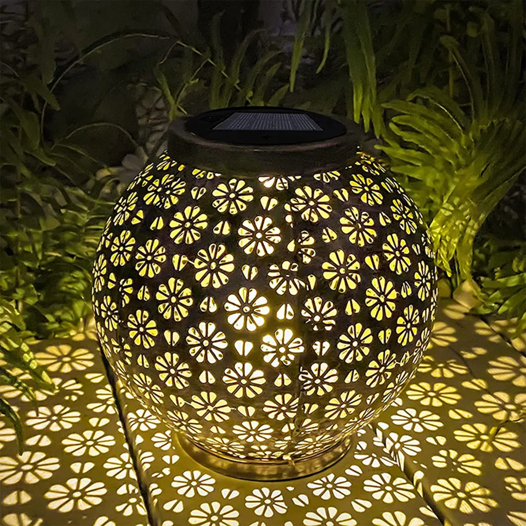 Gartenleuchten, Led-solarleuchten, Wasserdichte, Hängende Gartenleuchten Aus Metall Für Den Außenbereich