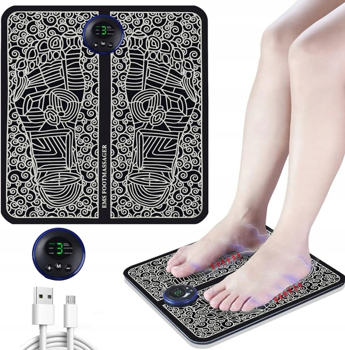 Elektromuskulärer Stimulator (ems) Fuß- Und Handmassagegerät Mit Akupressur-massagepad
