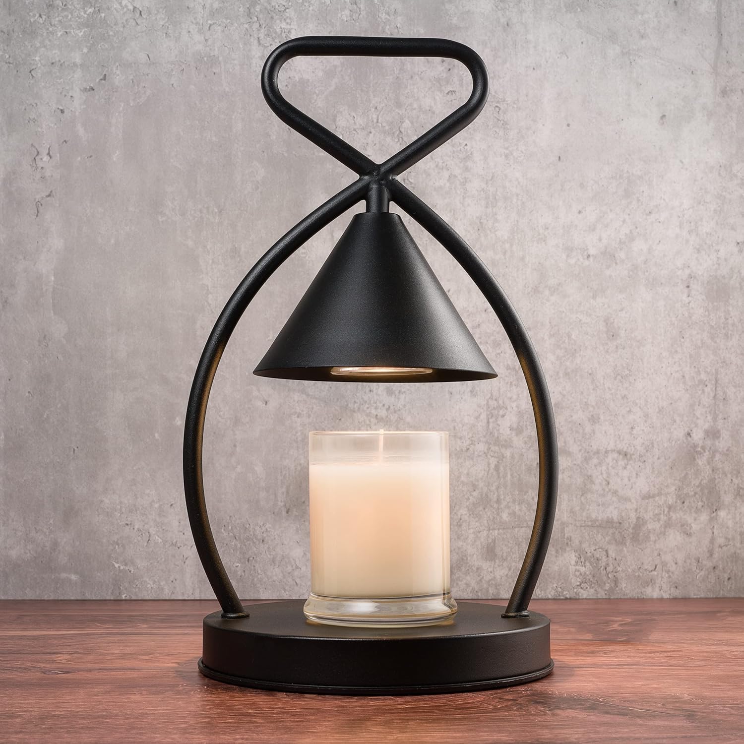 Kerzenwärmer-lampe Mit Timer – 1u – 2u – 4u – 1 Lampe – Für Flaschenkerzen – Licht Und Wärme Einstellbar – Stilvolles, Modernes Design – 2-in-1-wohnaccessoire