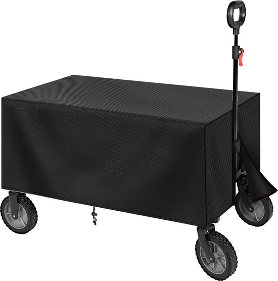 Schwarze, Wasserdichte Regenhülle Für Faltbare Gartenkinderwagen Und Bollerwagen (97 X 61 X 56 Cm)
