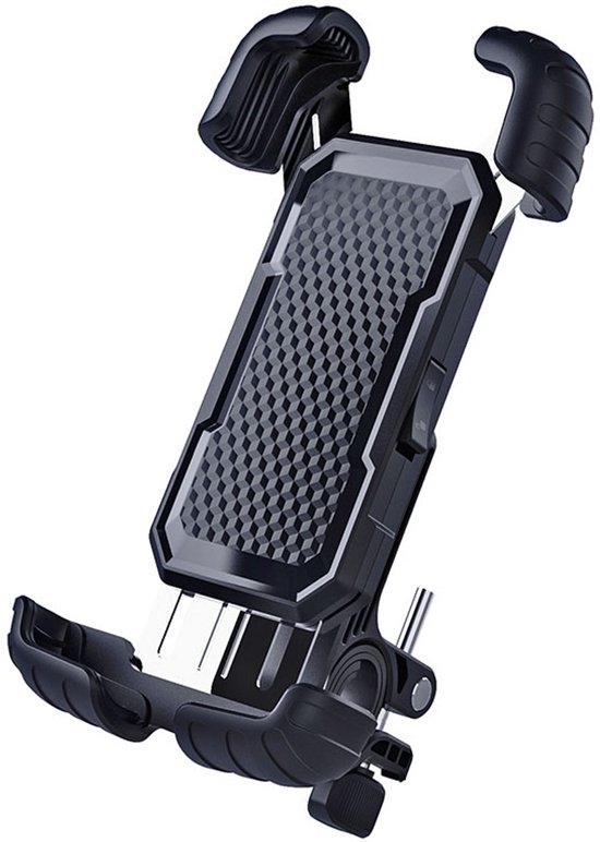 Handyhalterung Für Fahrräder Und Motorräder – Verstellbar – 18 X 9,6 Cm – Für Handys Von 4,7 Bis 7,1 Zoll, Kompatibel Mit Fahrrädern – Schwarz