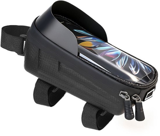 Fahrrad-handyhalterung, Lenkertasche, Frontmontage, Wasserdichte Hartschale Aus Eva, Touchscreen, 6,9 Zoll