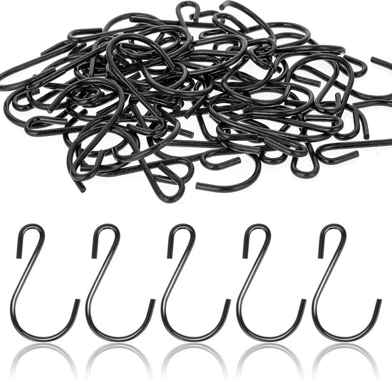 50 S-haken – Kleine 3,2 Cm S-haken – Mini-s-haken Aus Edelstahl Für Bastelarbeiten – Geeignet Zum Aufhängen Von Schmuck Und Schlüsselanhängern