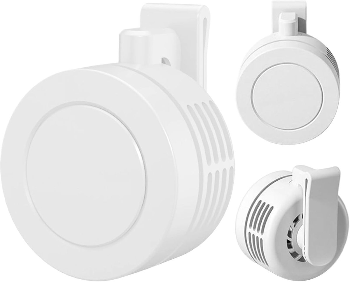 Weißer, Tragbarer Mini-handventilator Mit Clip, Wiederaufladbarer, Leiser Taschenventilator Für Sommerreisen