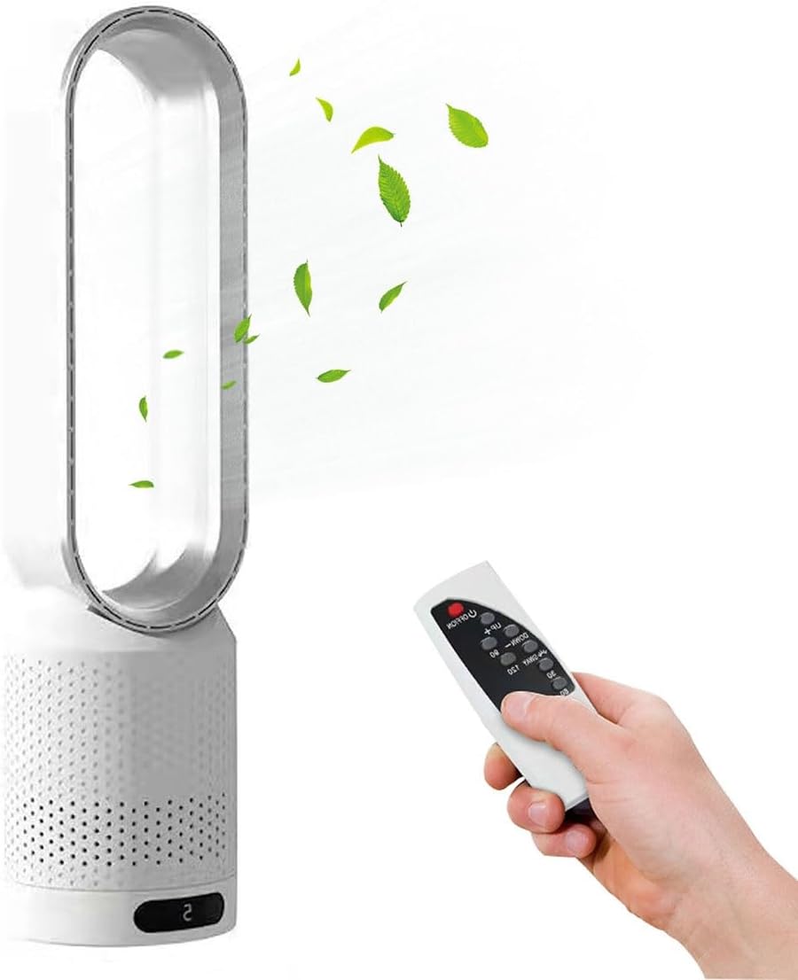 Turmventilator – Luftreiniger – Luftzirkulation – Rotorblattlos – Ventilator – Ultraleise – Studentenwohnheim – Schreibtisch – Standventilator – Elektrisch – Turm – Ohne Rotorblätter