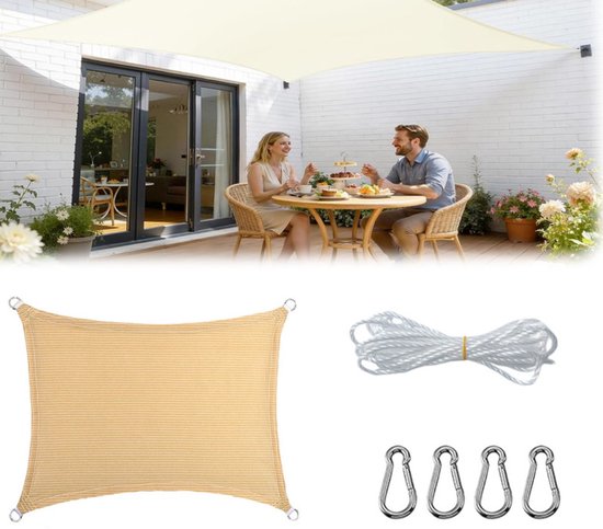 Atmungsaktives Schattierungsgewebe 2x2m Uv-schutznetz
