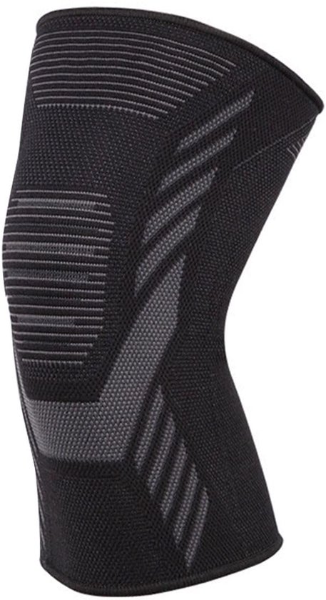 Kompressions-kniebandage, Geeignet Für Sportarten Wie Laufen, Gewichtheben, Basketball Und Volleyball - Schwarz (l)