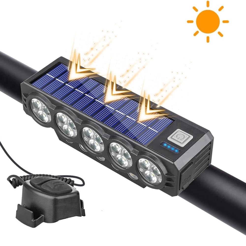 3-in-1-solarfahrradlampe – Solarfahrradlampe Mit Lautsprecher – Fahrradlampe Mit Alarmfunktion – Fahrradscheinwerfer