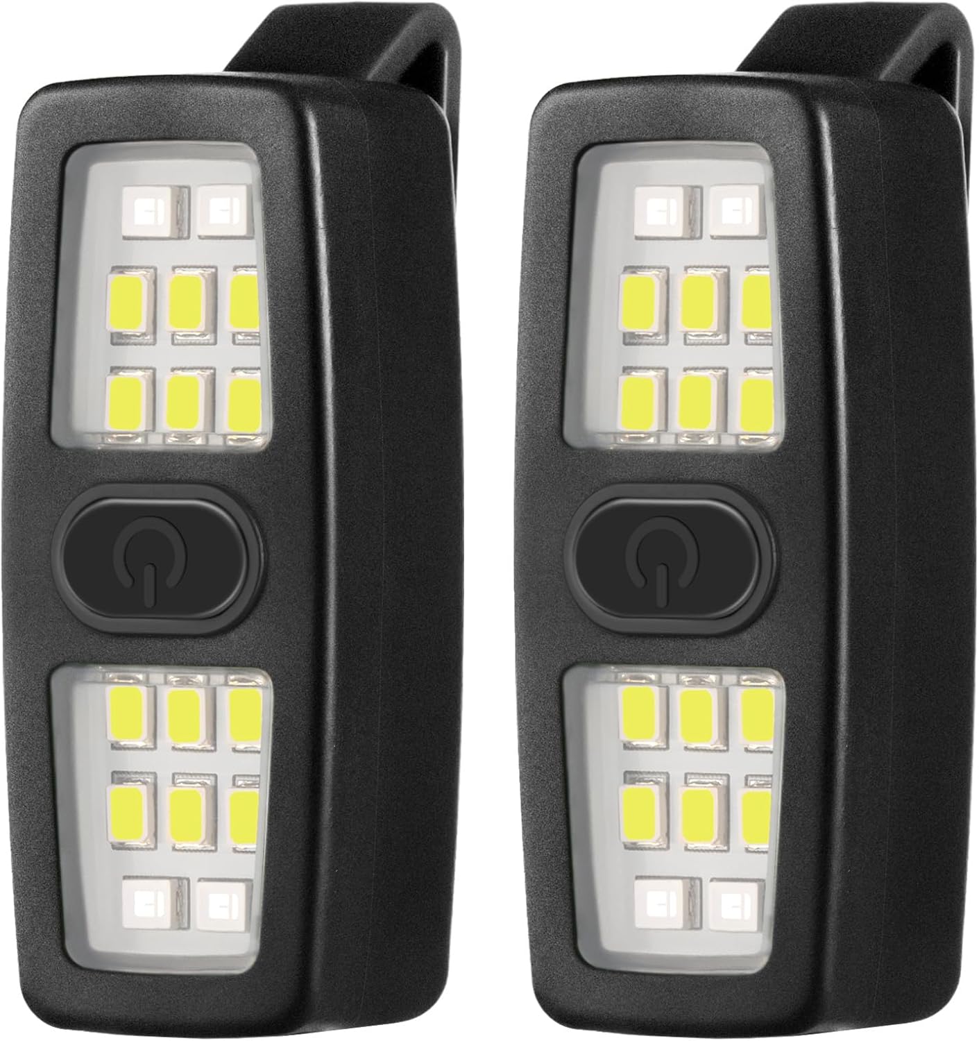 Mini-taschenlampe (2er-pack), Wiederaufladbar, Zum Anclipsen, Ideal Als Lauflicht, Geschenk Für Laufbegeisterte, Für Nächtliche Spaziergänge Mit Dem Hund, Für Mehr Sicherheit Beim Radfahren, Unisex –