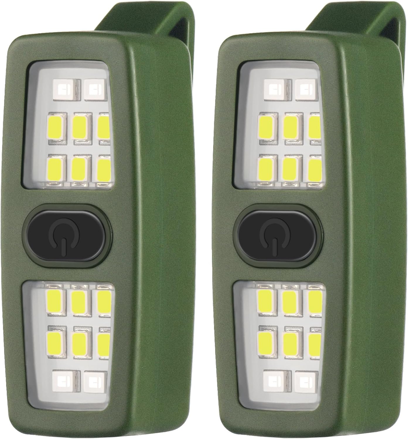 Mini-taschenlampe, Wiederaufladbar, 2er-pack, Zum Anclipsen, Ideal Als Lauflicht, Geschenk Für Laufbegeisterte, Für Nächtliche Spaziergänge Mit Dem Hund, Für Mehr Sicherheit Beim Radfahren, Unisex – G