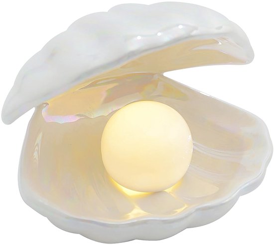 Nachtlicht Aus Keramik, Muscheln Und Perlen Fürs Schlafzimmer