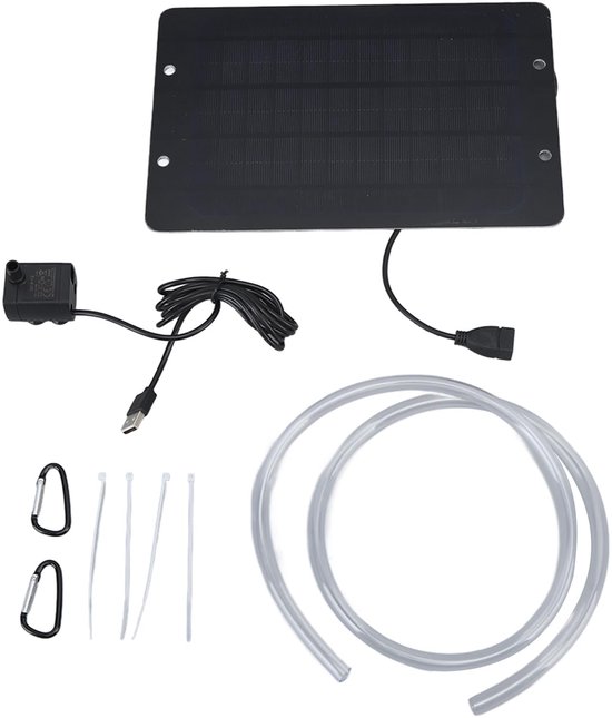 Solarbetriebener Springbrunnen – Vogeltränke Mit Wasserpumpe – Usb-anschluss – 6 V, 10 W – Geeignet Für Terrasse Und Garten