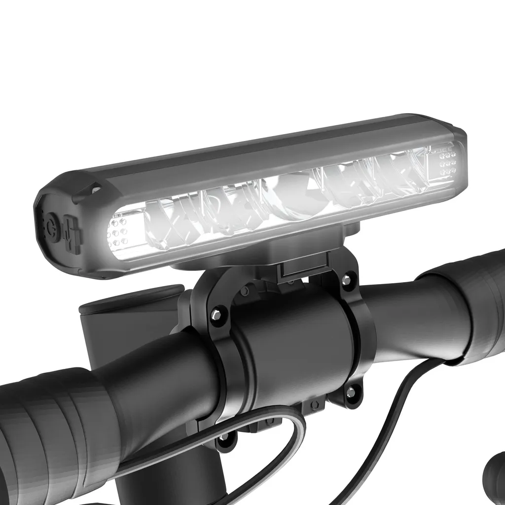 Wiederaufladbare 5-led-fahrradfrontlampe Aus Aluminiumlegierung Mit 2600 Lumen, Usb-c-anschluss, 8000-mah-akku Und 4 Leuchtmodi