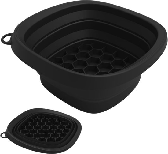Waschbecken – Camping-waschbecken, Zusammenklappbares Silikon-waschbecken Mit Gesichtsrolle, Integrierte Würfelschale Mit Kühlfunktion, Geeignet Für Küche Und Spa Zu Hause