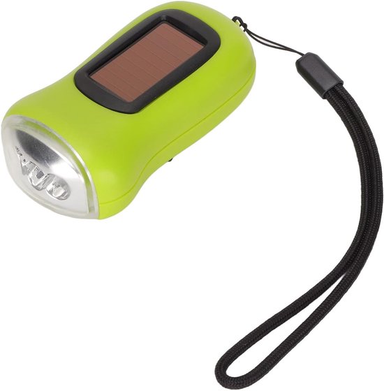 Solarbetriebene Handkurbel-taschenlampe, Wiederaufladbare Led-notfall-taschenlampe, Ideal Für Camping, Outdoor-aktivitäten Wie Klettern, Wandern Und Trekking.