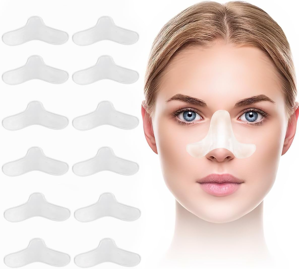 Packung Mit 12 Nasenpads Für Gesichtsmasken – Gel-nasenpads – Gel-nasenschutz Für Gesichtsmasken – Individuell Zuschneidbar – Passend Für Die Meisten Gesichtsmasken