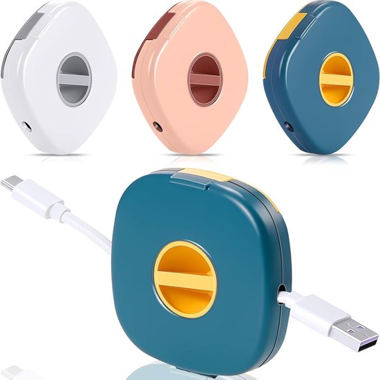 Einziehbares Kabelmanagement-set – 3-teiliger Kabelorganizer Für Telefonkabel