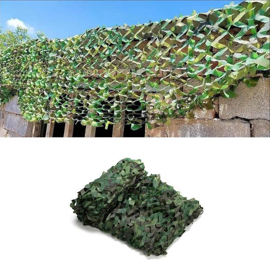 Tarnnetz – Gartendekoration – Sonnenschutz – Tarnmuster-hintergrundnetz – Grün – 200 × 300 Cm – Polyester