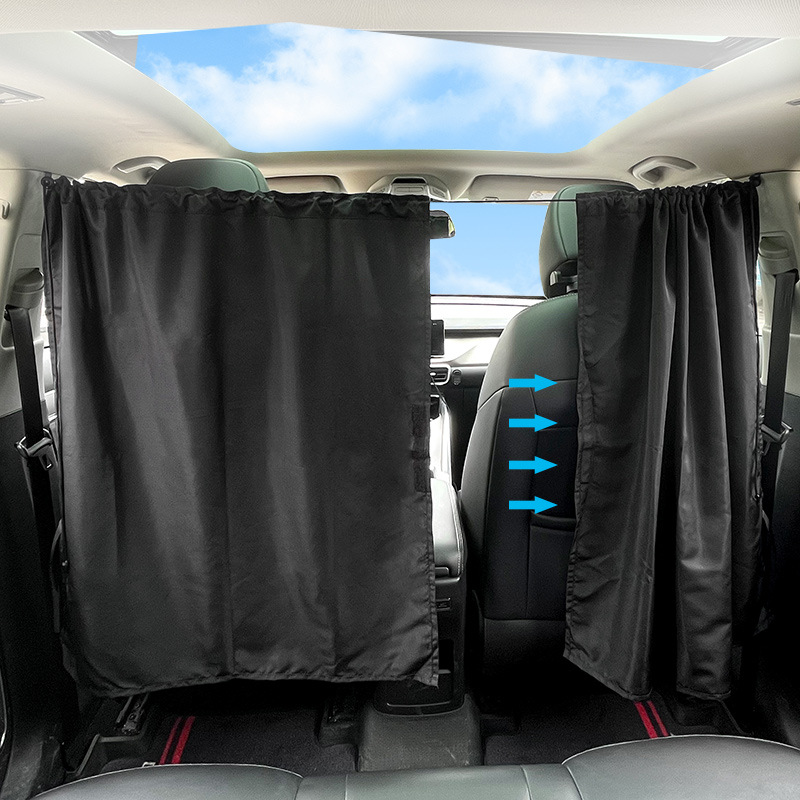 Geeignet Als Sonnenschutz Für Autoscheiben – Sichtschutz Für Reisen, Nickerchen, Nächte, Camping, Abnehmbarer, Einfacher Vorhang (schwarz)