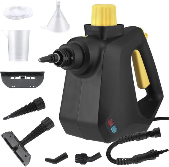 Dampfreiniger Für Den Haushalt, 350 Ml, Multifunktion Mit 9 Aufsätzen, Manuell, Für Polstermöbel, Fenster Und Fett.