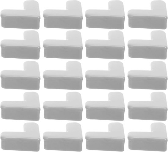 20 Farbige Silikon-eckenschützer – Geeignet Für Damen Und Herren – Schützt Schreibtisch- Und Tischecken – Grau