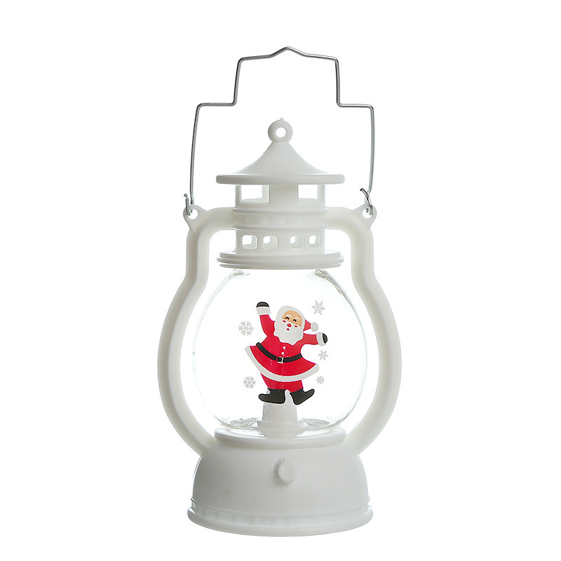 Weihnachtslaternen, Led-lichter, Christbaumschmuck, Tanzender Weihnachtsmann, Weiß