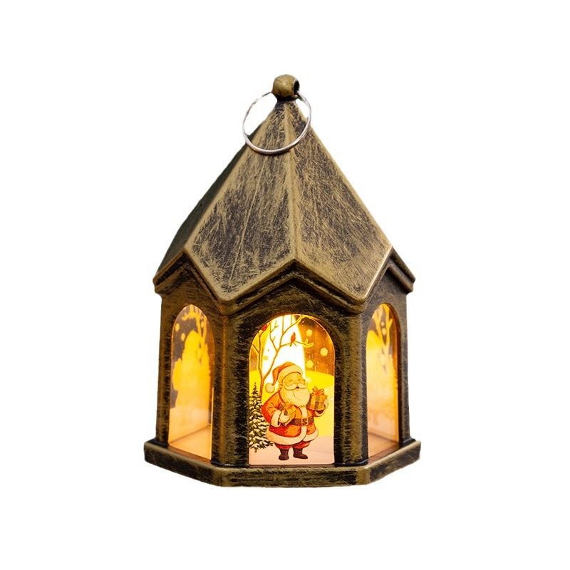 Weihnachtsdekoration, Beleuchtete Geschenke, Retro-nachtlichter Im Stil Des Weihnachtsmanns