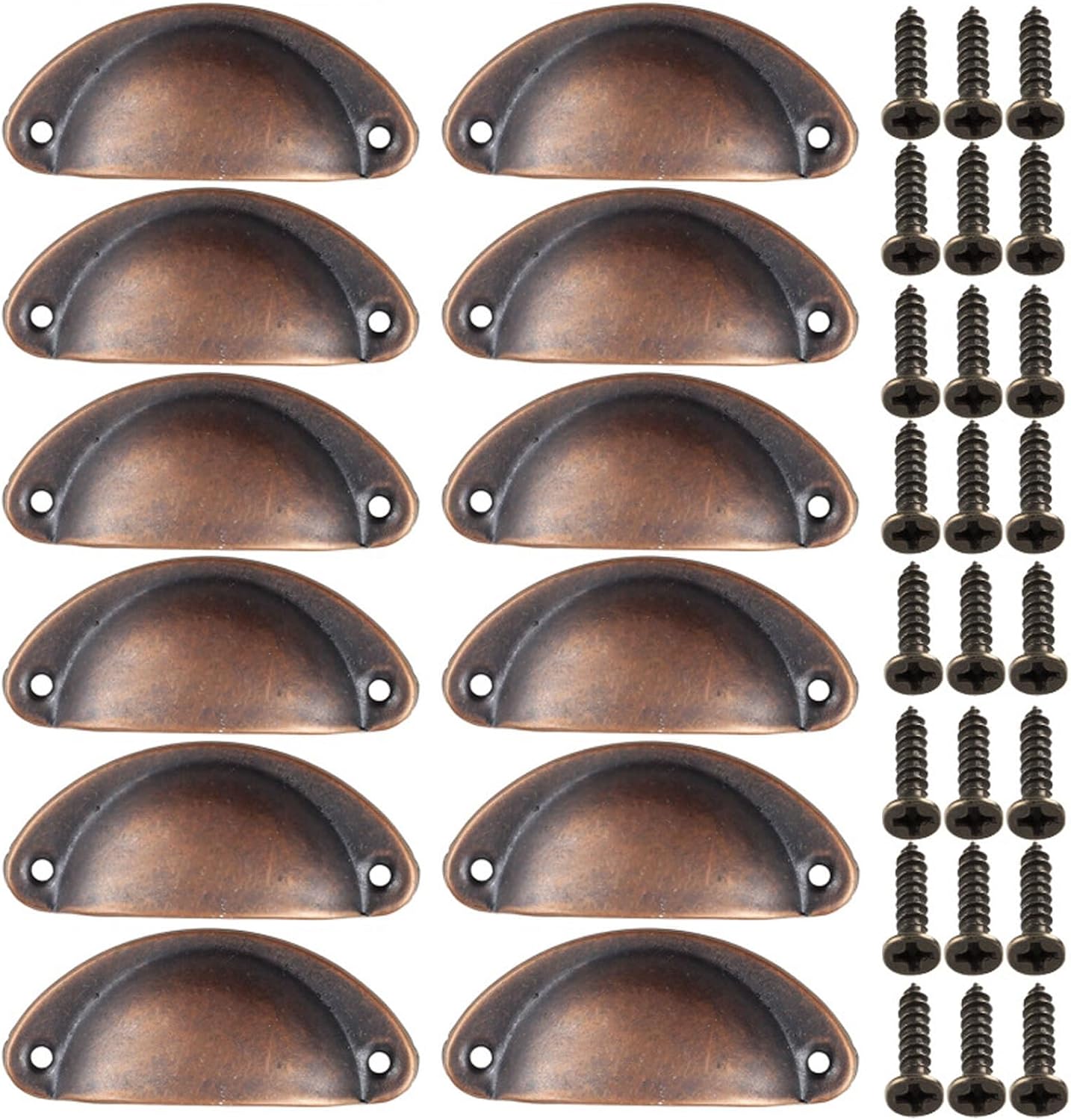 12 Kleine Metallgriffe Für Küchenschränke, Möbeltürknöpfe Mit Schrauben Für Schubladen Und Kommoden, 82 Mm