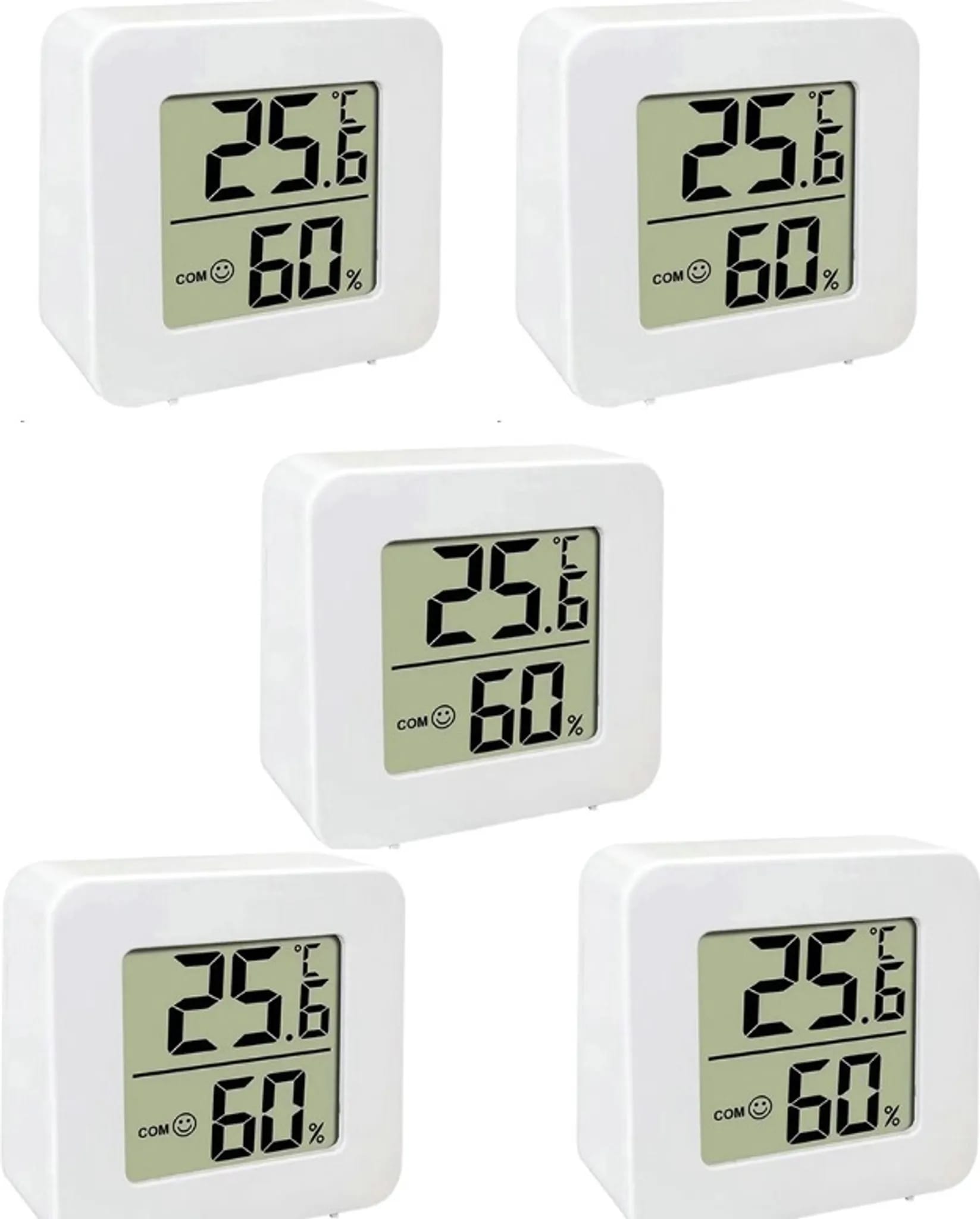 5er-packung Innenthermometer, Digitale Raumthermometer, Intelligente Lcd-hygrometer