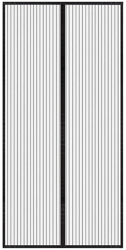 Selbstklebender Magnetischer Moskitonetz-türvorhang (schwarz, 100 X 210 Cm)