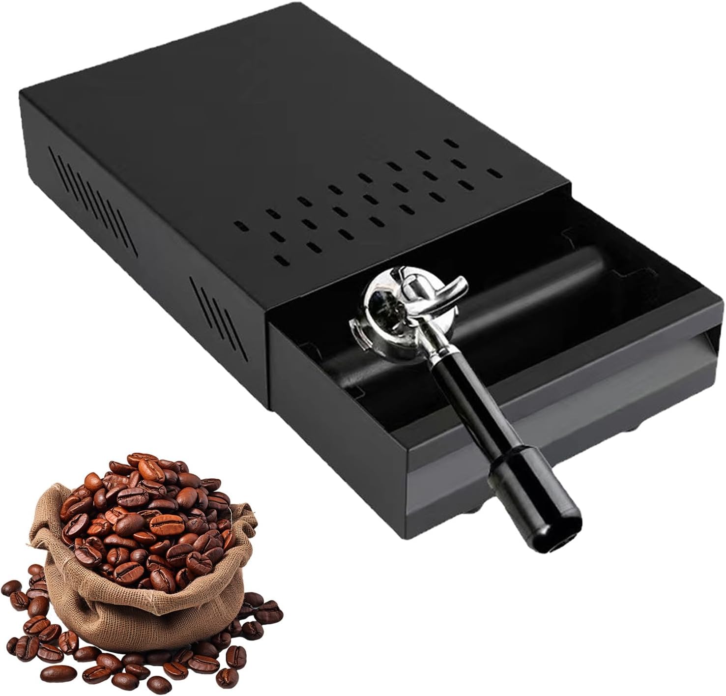 Kaffeebohnen-dosierbecher, Schwarz, Für Kaffeezubereitung, Kaffeezubehör, Keramik-kaffeebarzubehör, Einzelportions-dosierkanne/messtablette Aus Keramik