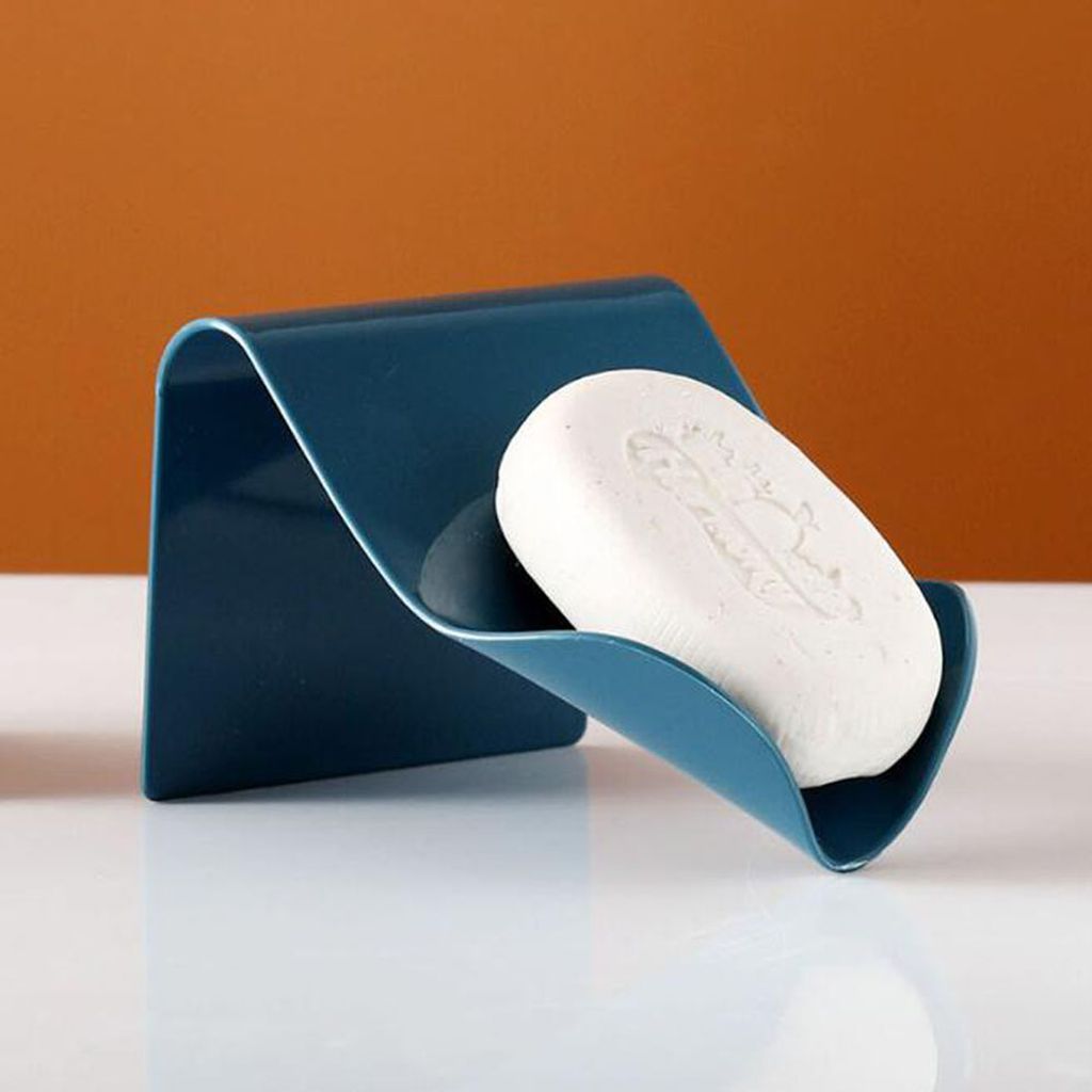 Seifenschale, Seifenhalter, Wandmontierte Seifenschale Zum Anbringen Ohne Bohren, Seifenablage, Seifenschale Geeignet Für Duschräume, Badezimmer, Küchen Und Toiletten, Blau.