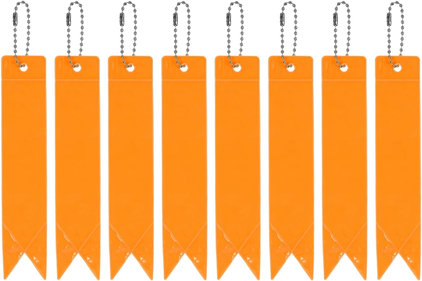 Reflektierende Sicherheitsanhänger – Reflektoranhänger Für Fahrräder, Laufschuhe Und Rucksäcke – Orange – 10 Stück