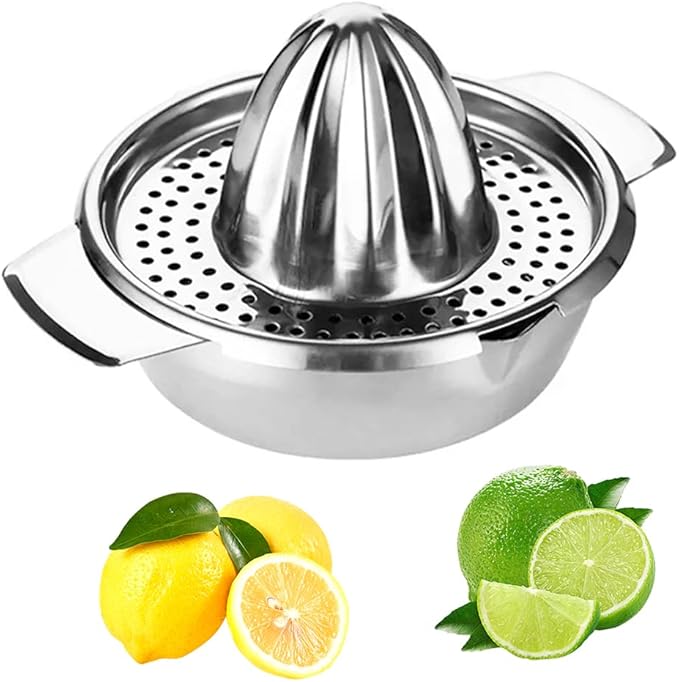 Zitruspresse Aus Edelstahl, Handpresse Für Zitronen Und Limetten, Küchenhelfer
