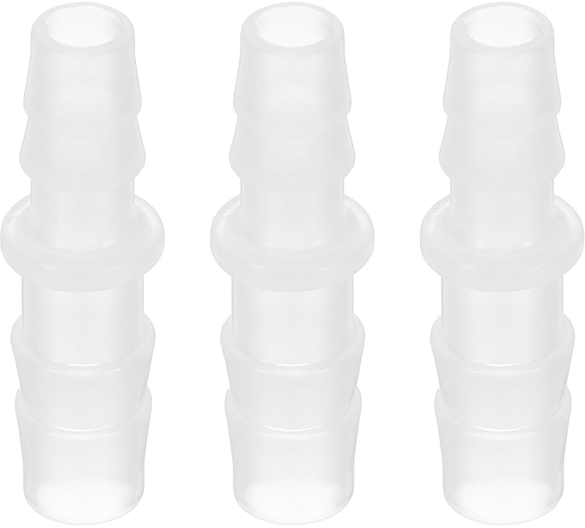 Schlauchadapter, 3-teiliges Set, 3/8 Zoll Auf 5/16 Zoll Schlauchinnendurchmesser, Kunststofffittings, Verteiler, Reparaturset, Für Luft, Wasser, Kraftstoff, Gas, Weiß