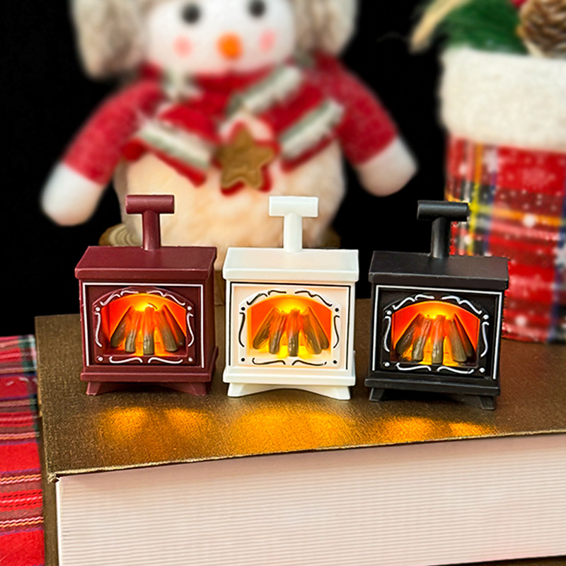 Weihnachtsdekoration, Kaminlichter, Fensterdekoration, Laternen, Stimmungsbeleuchtung, 3-teilig