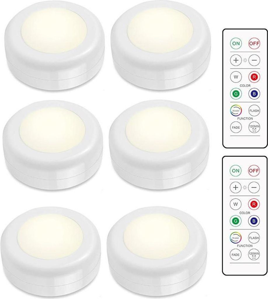 Led-projektorlicht-set – 6 Stylische Leuchten Mit 2 Praktischen Fernbedienungen
