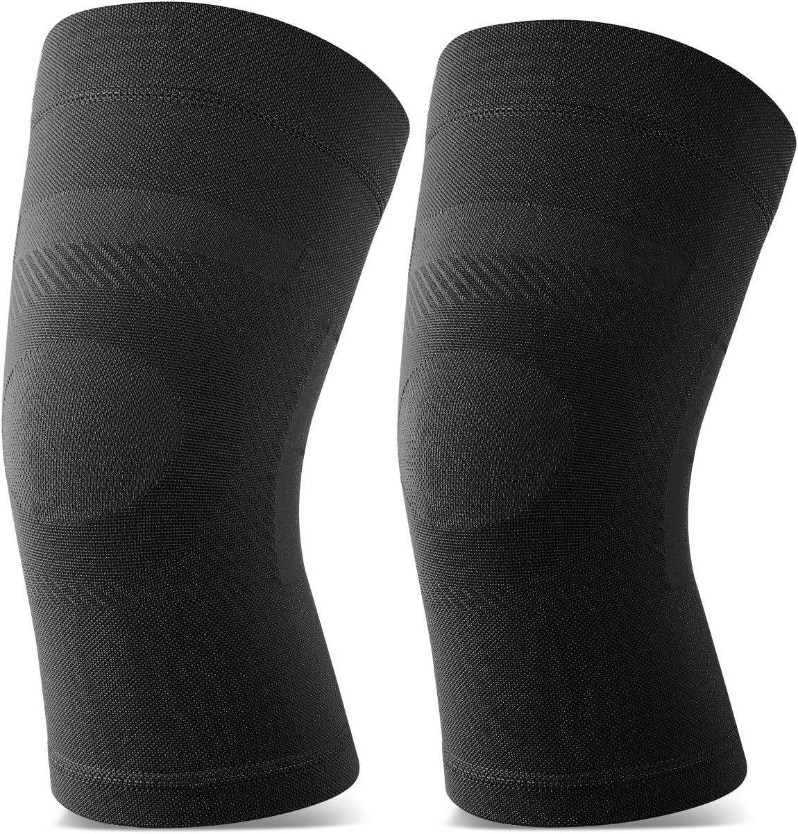Kniebandage, Leichte Unisex-kompressions-kniebandage, Bietet Unterstützung Für Das Kniegelenk, Geeignet Zur Genesung Nach Sportverletzungen, Schwarz.
