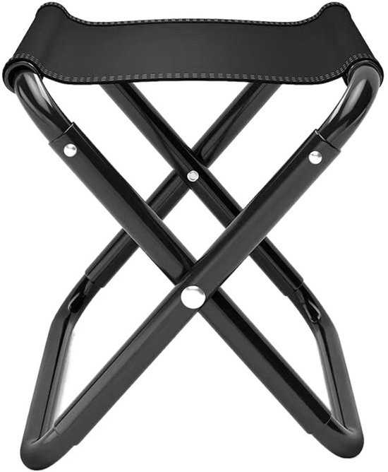 Klapphocker – 26 X 26 X 26 Cm – Schwarz – Eisen – Hocker – Klappbar – Campingstuhl – Hocker/fußstütze – Klappstuhl – Fischerstuhl – Strandstuhl