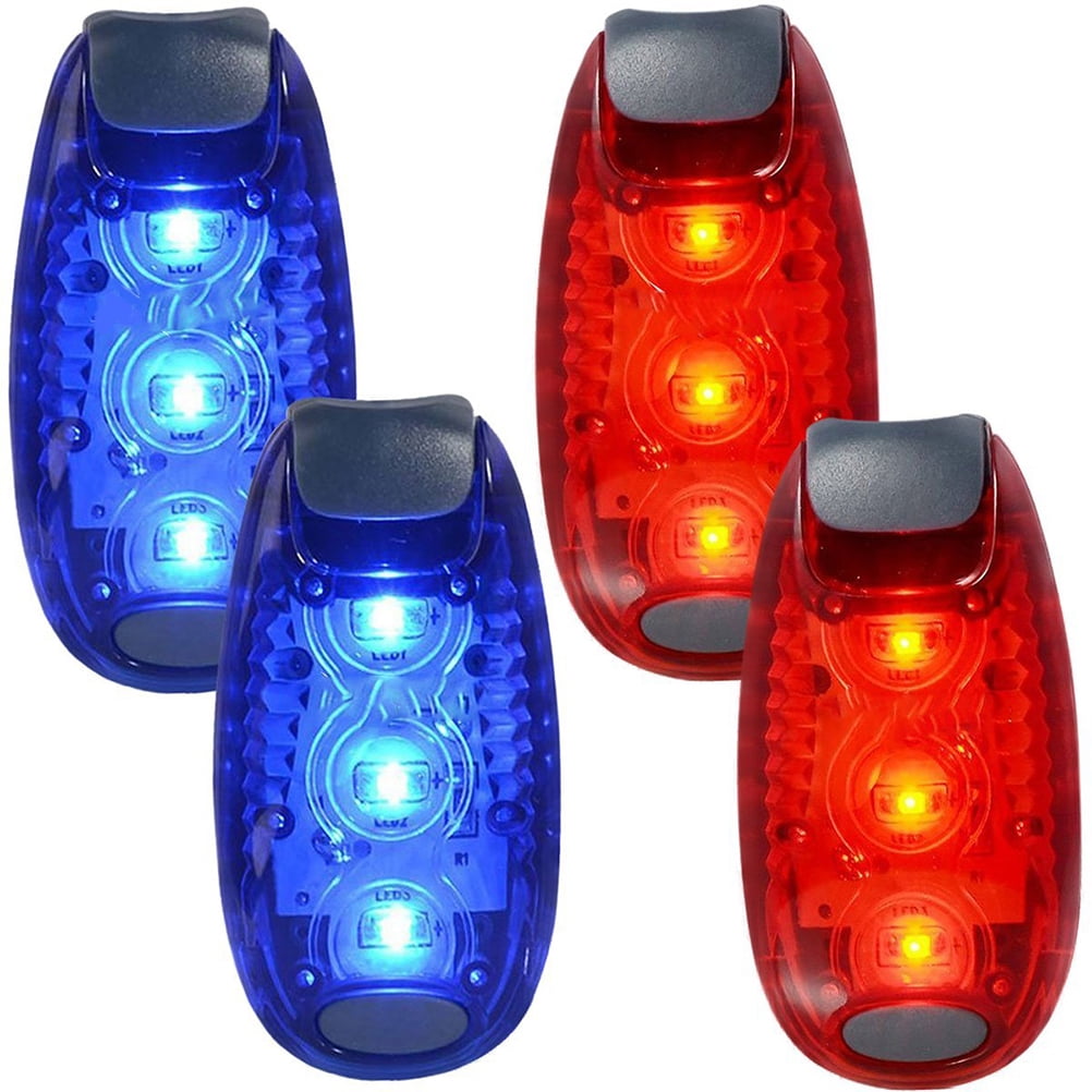 Vier Led-sicherheitslichter, Gut Sichtbares Blinklicht Bei Nacht, Geeignet Für Läufer, Hundebesitzer, Radfahrer Und Kinderwagenfahrer.