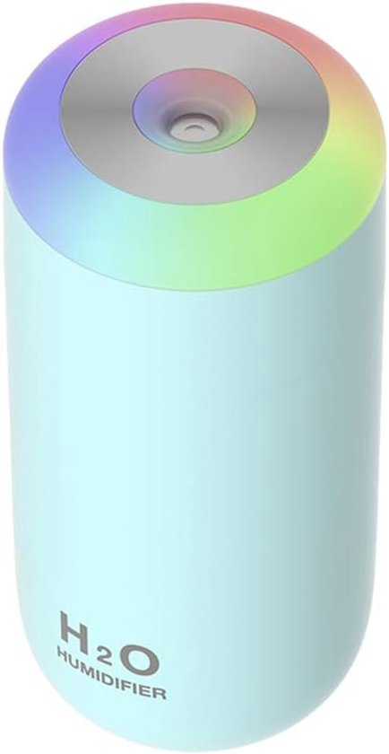 Mini-luftbefeuchter - Ultraschall-pflanzenverdampfer - 7-farbiges Led-nachtlicht - Leise (30 Db) - Tragbar - Usb-anschluss - 350 Ml Tank - Fürs Schlafzimmer